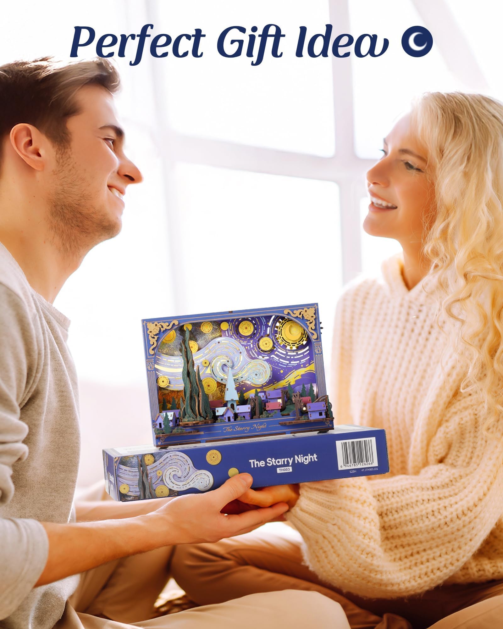 Amazon.co.jp: Wowood 3D木製パズル 大人用 - ゴッホ星月夜DIYモデル