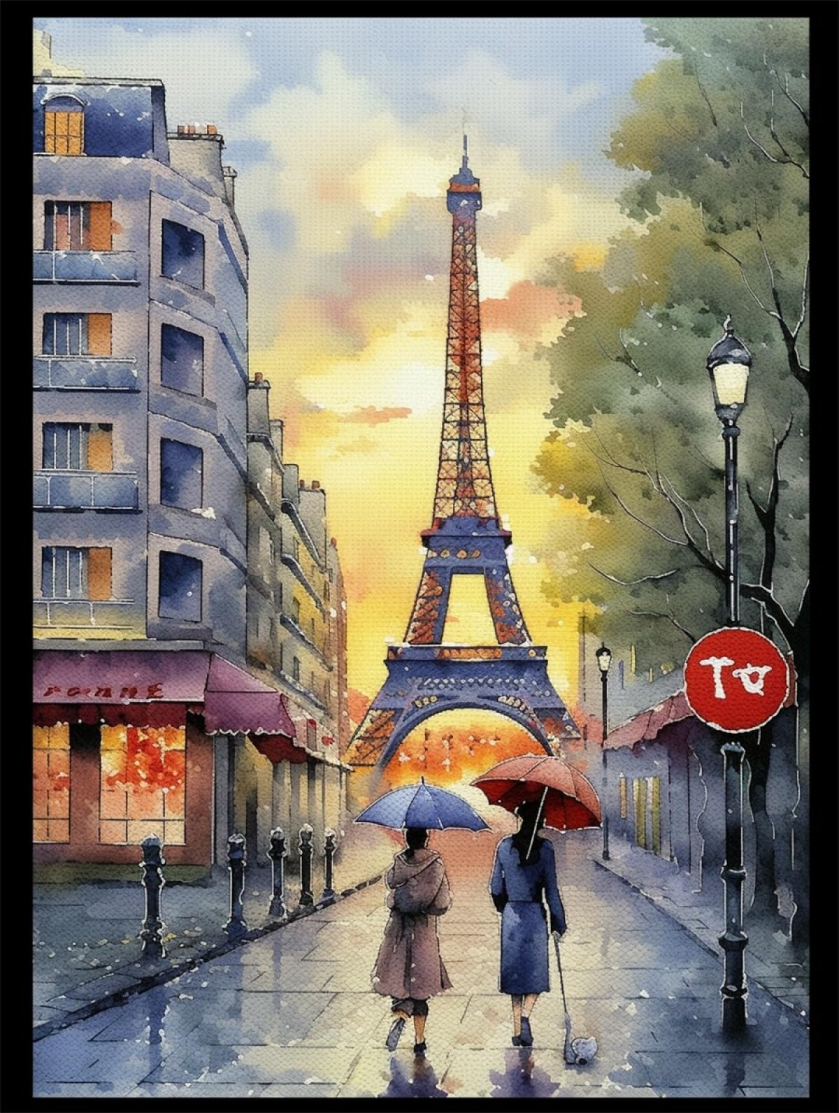 Kit Da Ricamo Con Perline Fai Da Te Vista Stradale Della Città Kit Da Ricamo Con Perline Paesaggio Kit Punto Croce Kit Da Ricamo Timbrato Per Adulti Arte Della Parete 40x50cm