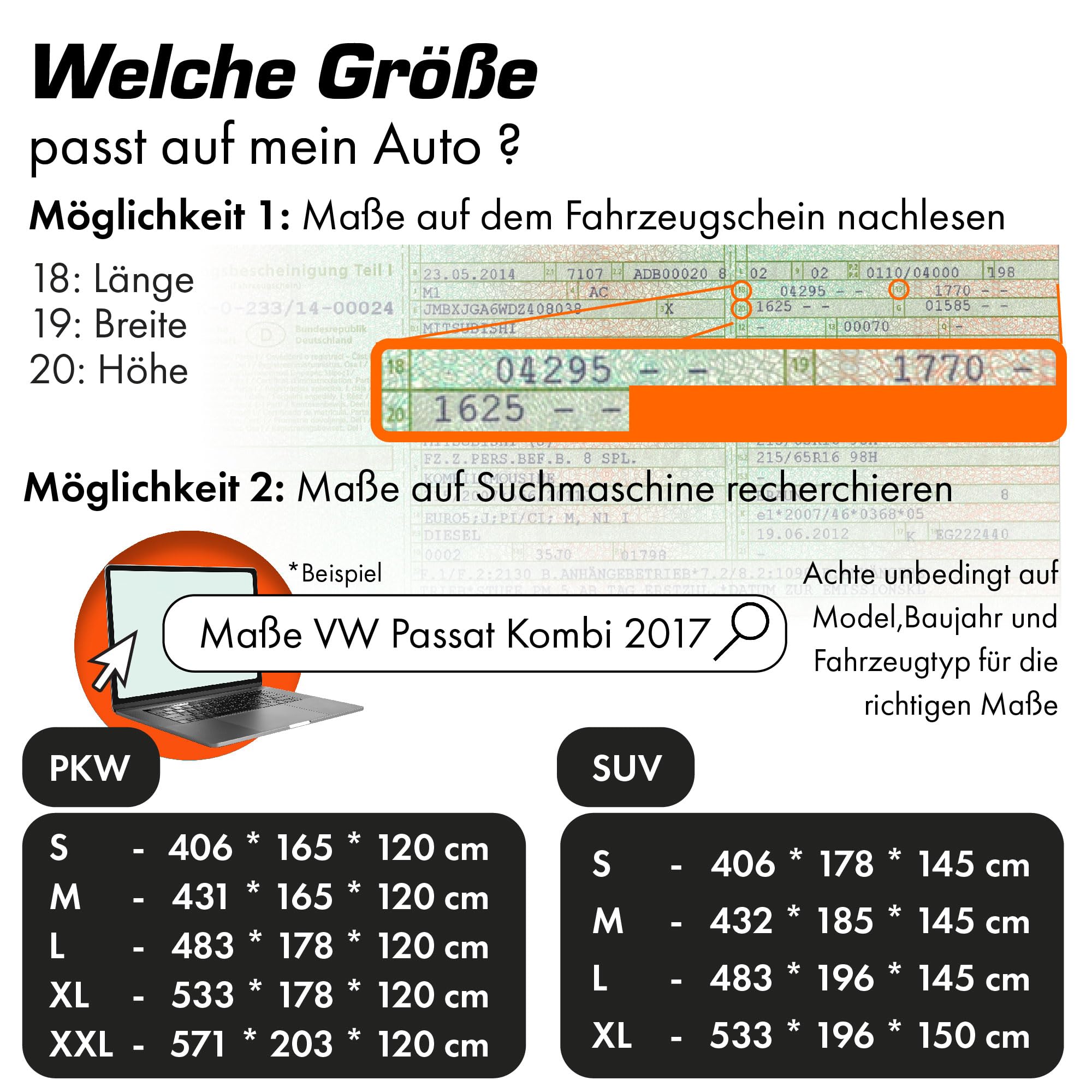 Upgrade4cars Autoabdeckung Outdoor Vollgarage | Auto Abdeckplane Komplett für alle Jahreszeiten | Autoplane Universal | Pkw Größe: XXL 571 * 203 * 120 cm