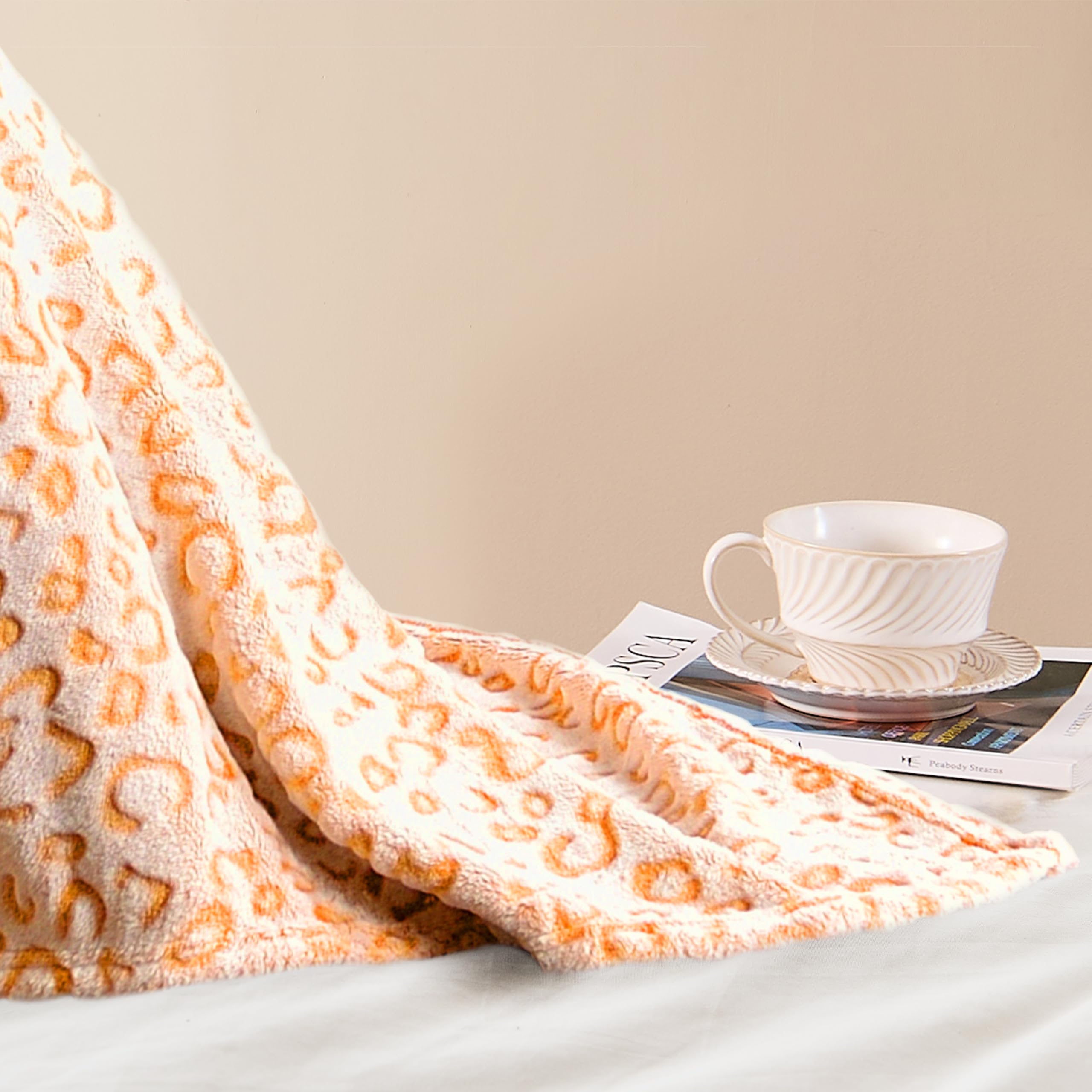 Amazon.com: PLEASANT BOULEVARD | Leopard Throw Blanket Fleece