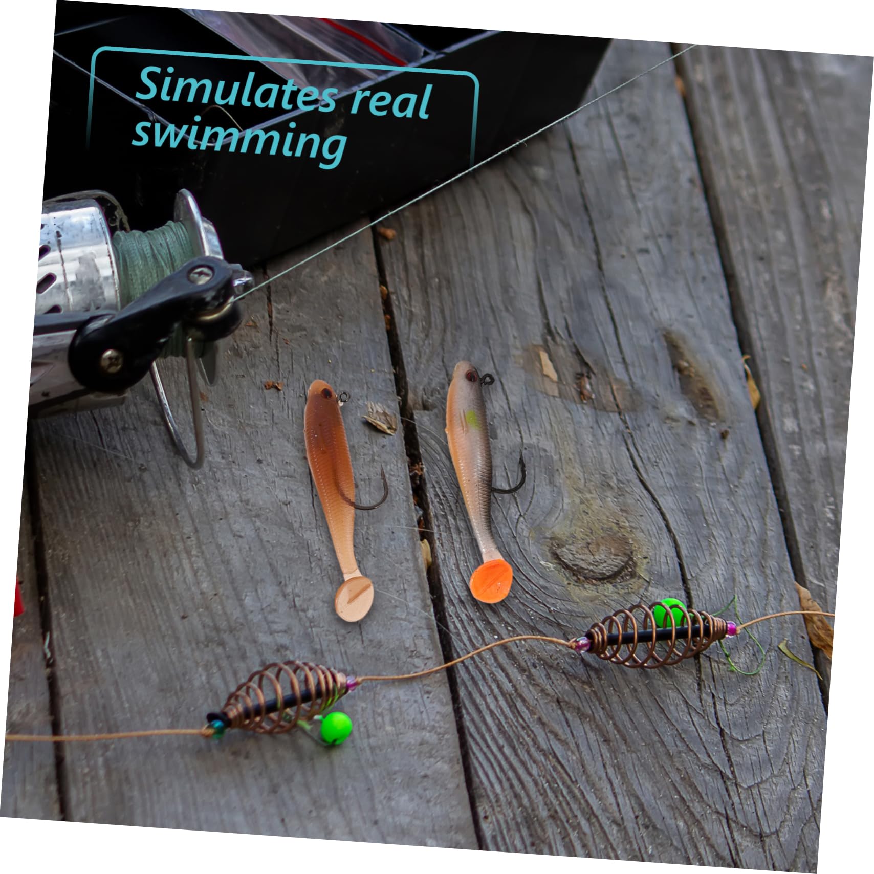 Hemobllo Señuelos Artificiales para Lubina Cucharas De Pesca Cebos Falsos De Cazador Cebos De Pesca Señuelos De Lubina Realistas Señuelos De Pesca De Suministros para Pesca