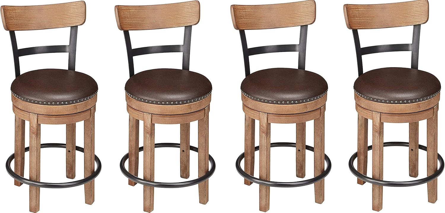 Signature Design by Ashley Pinnadel Swivel Counter Height