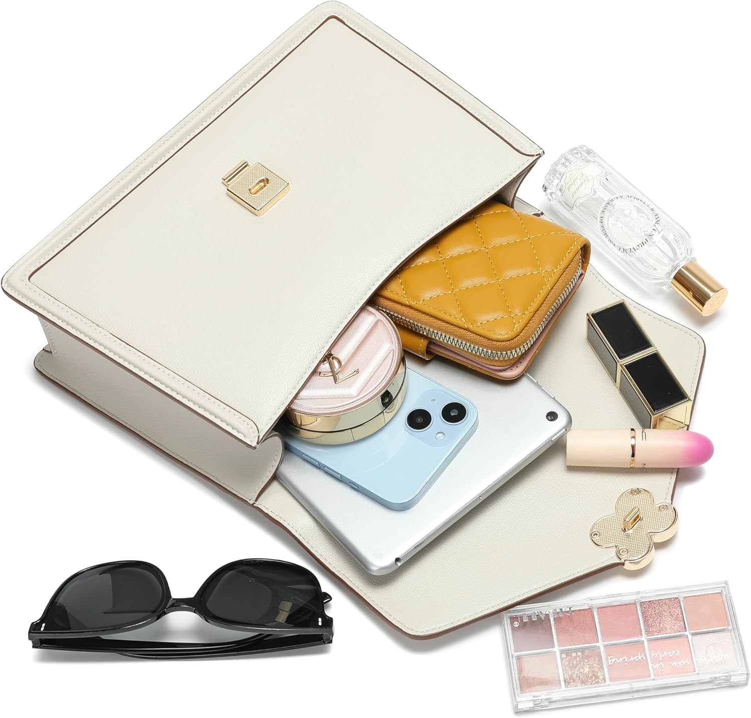 Top Handle Bag,Top Handle Purses for Women,Fashion Leather handbag and Tote Bag Elegant Square Bag - Image 5