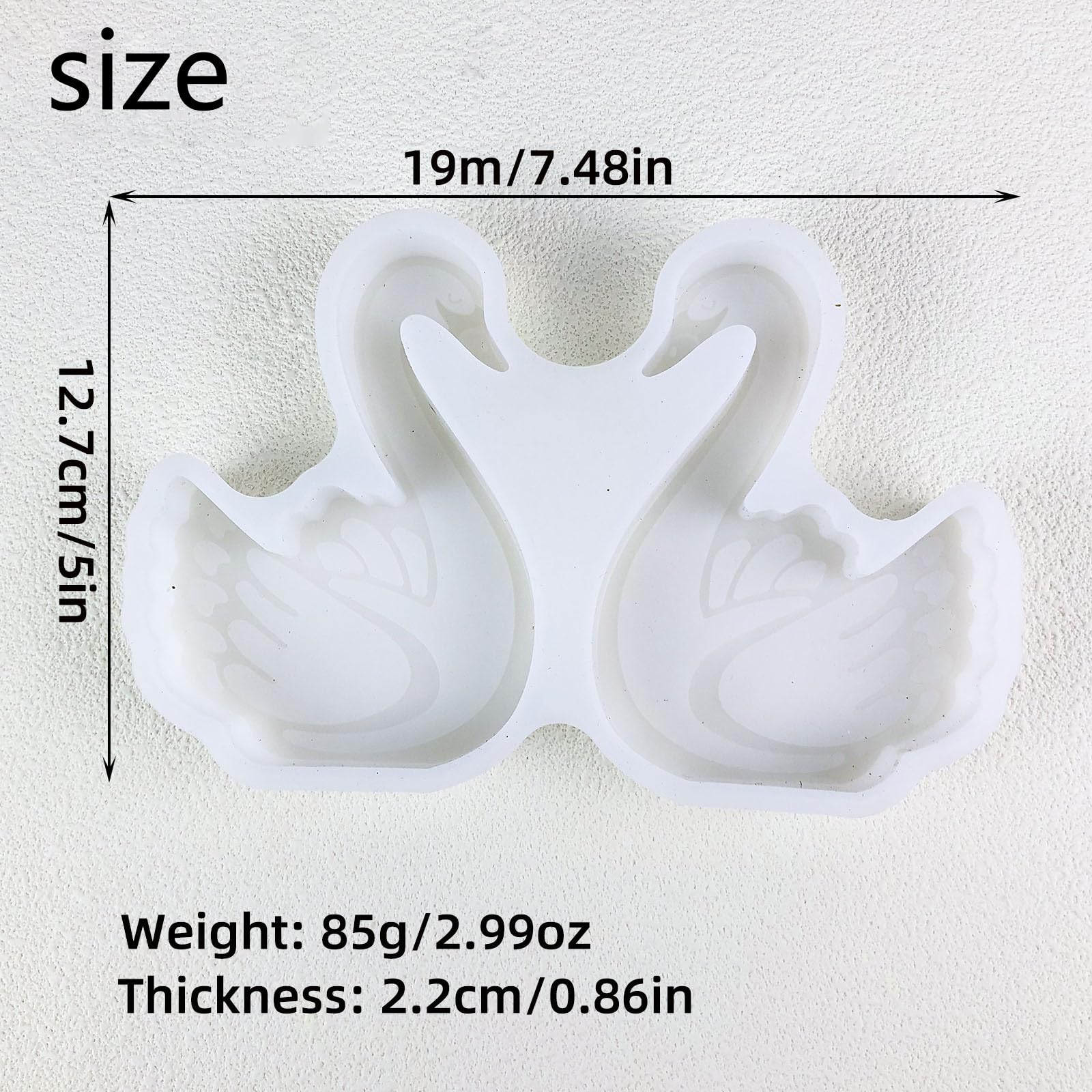 Stampo ornamentale a forma di animale Stampo in silicone flessibile per la decorazione della casa gesso pratico strumento per la creazione di gioielli