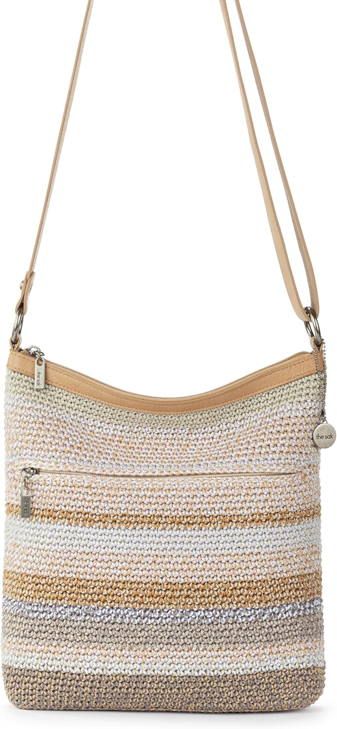 The Sak Lucia Crossbody Bag in Crochet, Convertible Purse with Adjustable Shoulder Strap - Image 5