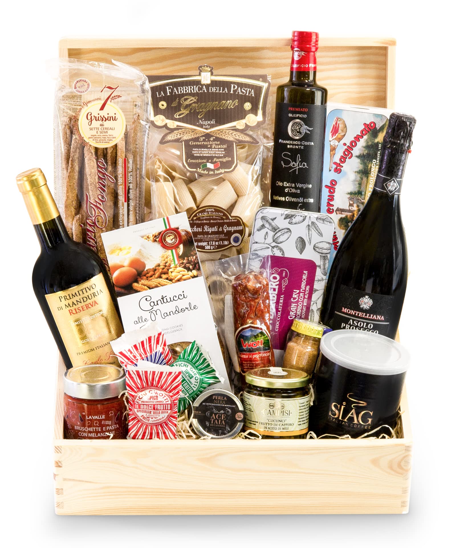 Passione Italia Delicatessen Schatz Truhe Gourmet Geschenk Set