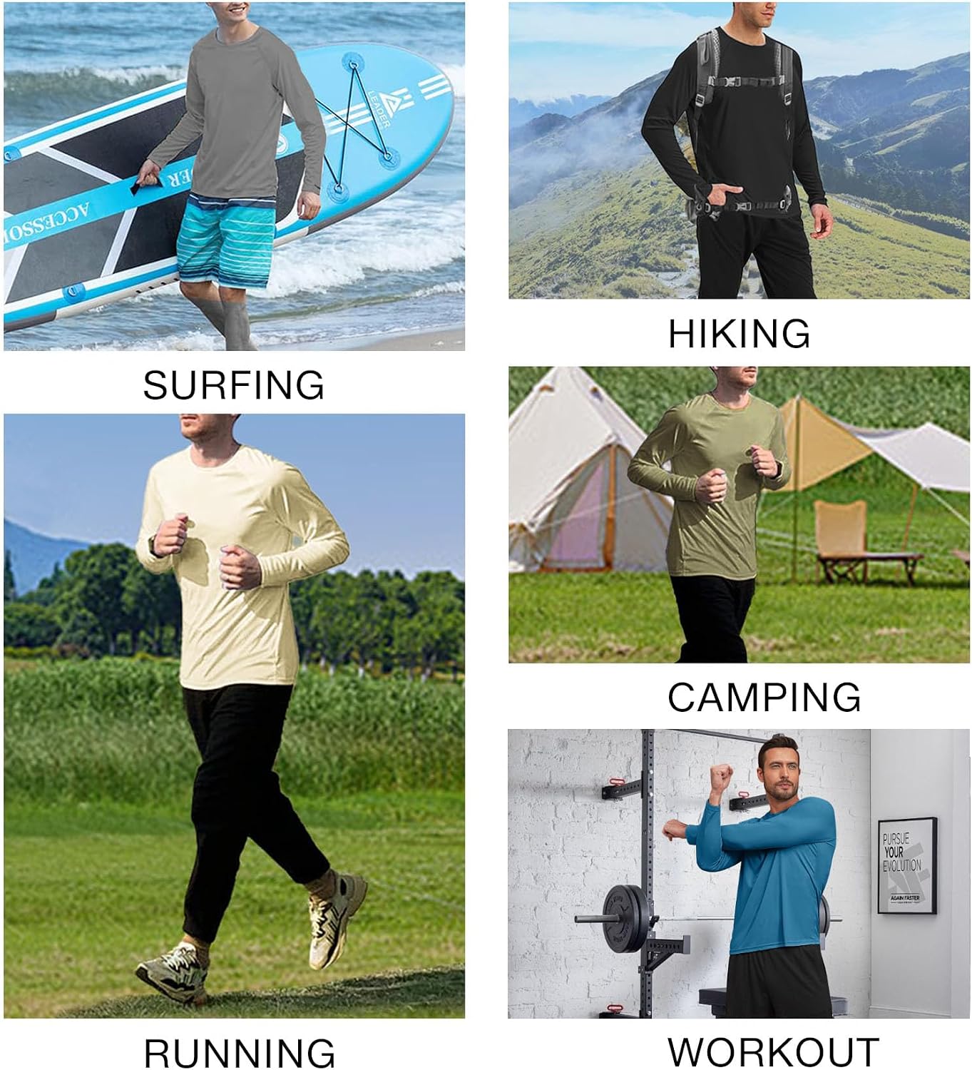 Mens Swimming Shirts Short Sleeve UPF 50 Quick Dry Sun Protection Rash Guard Shirts for Fishing Running