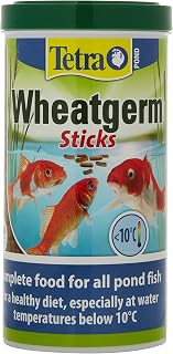 Tetra Pond Wheat Germ Sticks, Pond Fish Food Specially Formulated for Cold Weather Feeding, 1 Litre