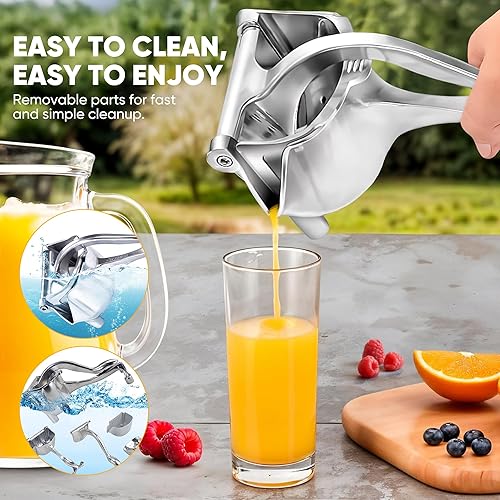 Miniatura 7 de Exprimidor manual, exprimidor de jugo de limón, prensa manual para extracción de jugo, prensa de cítricos, exprimidor de jugo, barra de mano,