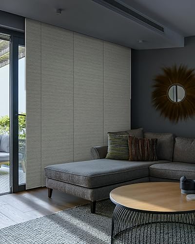 Miniatura 14 de GoDear Design Nuevas persianas verticales ajustables con protección solar, puerta aislada térmicamente, persianas para puerta corrediza de patio,