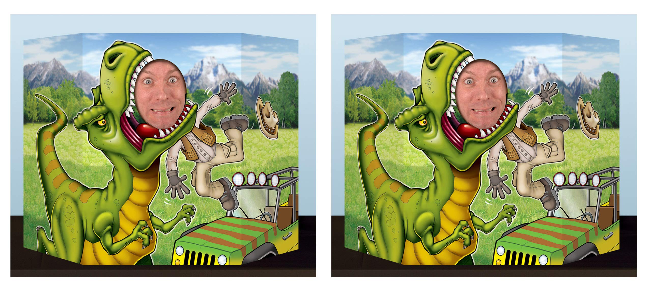 Beistle 59644 – Ritagli Di Dinosauro Per Feste, 16 Pezzi In Carta Cartone, Multicolore, Dimensioni Da 25 A 48 Cm, Decorazioni Tema Giurassico