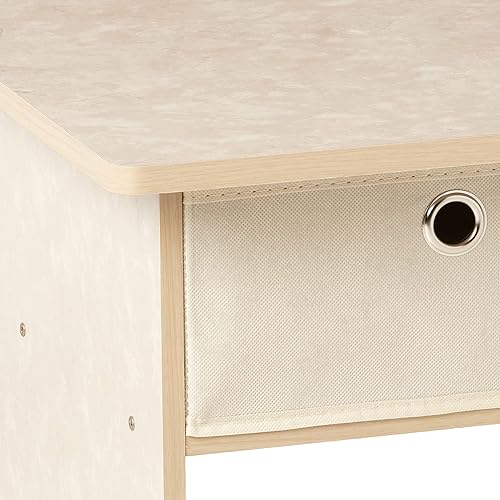 Miniatura 92 de Furinno - Colección Dario - Mesa auxiliar / mesita de arrime / mesita de noche / mesita de luz con cajón, paquete de 1, color expreso/marrón