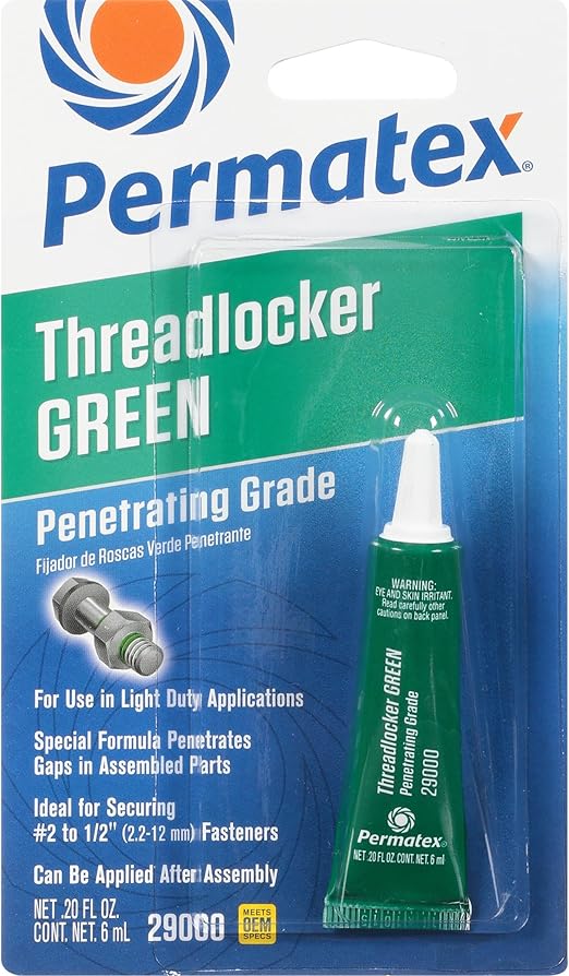 Permatex 29000 Grade Threadlocker Green, 6 ml Automotive