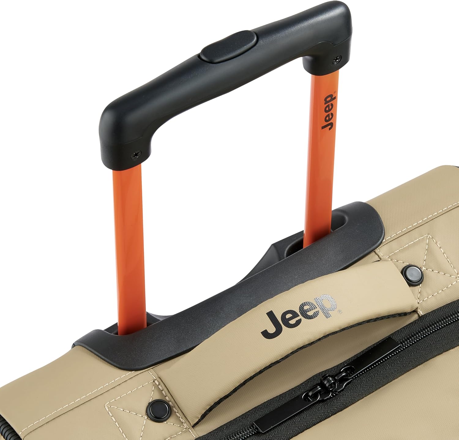 Jeep JS006B Two Wheel Rolling Travel Duffle Bag, Warm Sand, 20 Inch
