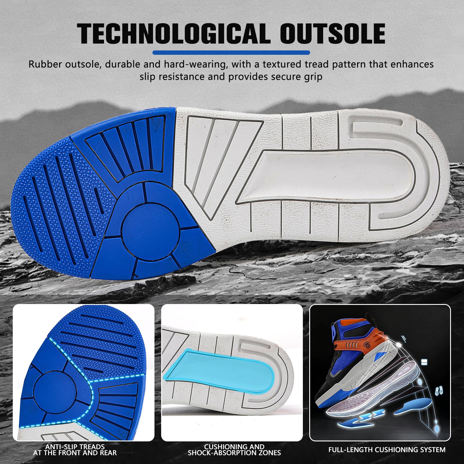 Scarpe da Moto da Uomo in Pelle, Traspiranti, con Cerniera Laterale | Suola antiscivolo, supporto alla caviglia e protezione cambio per spostamenti e guida quotidiana