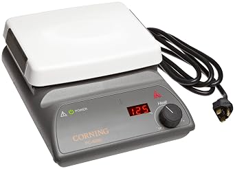 Corning 6795-400D PC-400D Hot Plate, Digital Display, 5" x 7" Pyroceram Top, 7.75 x 4.25 x 11" L x W x H, 5 to 550 Degrees C, 120V/60Hz