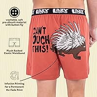 Vista 5 de Lazy One - Bóxer con animales divertidos, calzoncillos novedosos, ropa interior graciosa, regalos de broma para hombres
