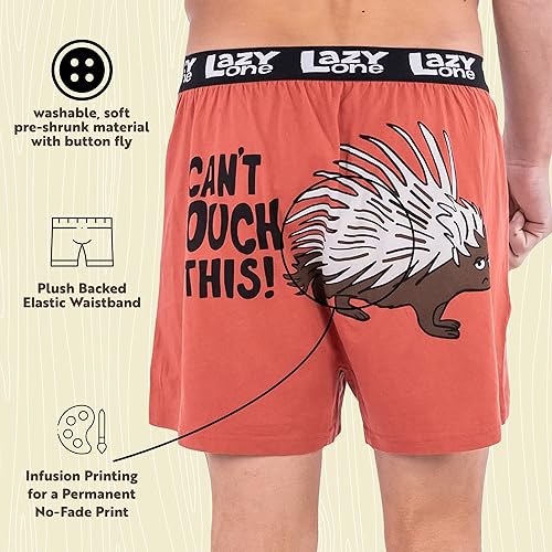 Miniatura 5 de Lazy One - Bóxer con animales divertidos, calzoncillos novedosos, ropa interior graciosa, regalos de broma para hombres
