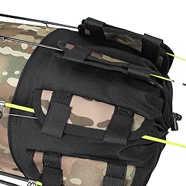 Wowelife Fishing Pole Bag Carrier, Green Fishing Rod Case Bags, Upgraded Fishing Carrier Bag Backpack Camo, Fishing Reel Organizer Bag, A Fishing Gifts for Men, Father and Friends