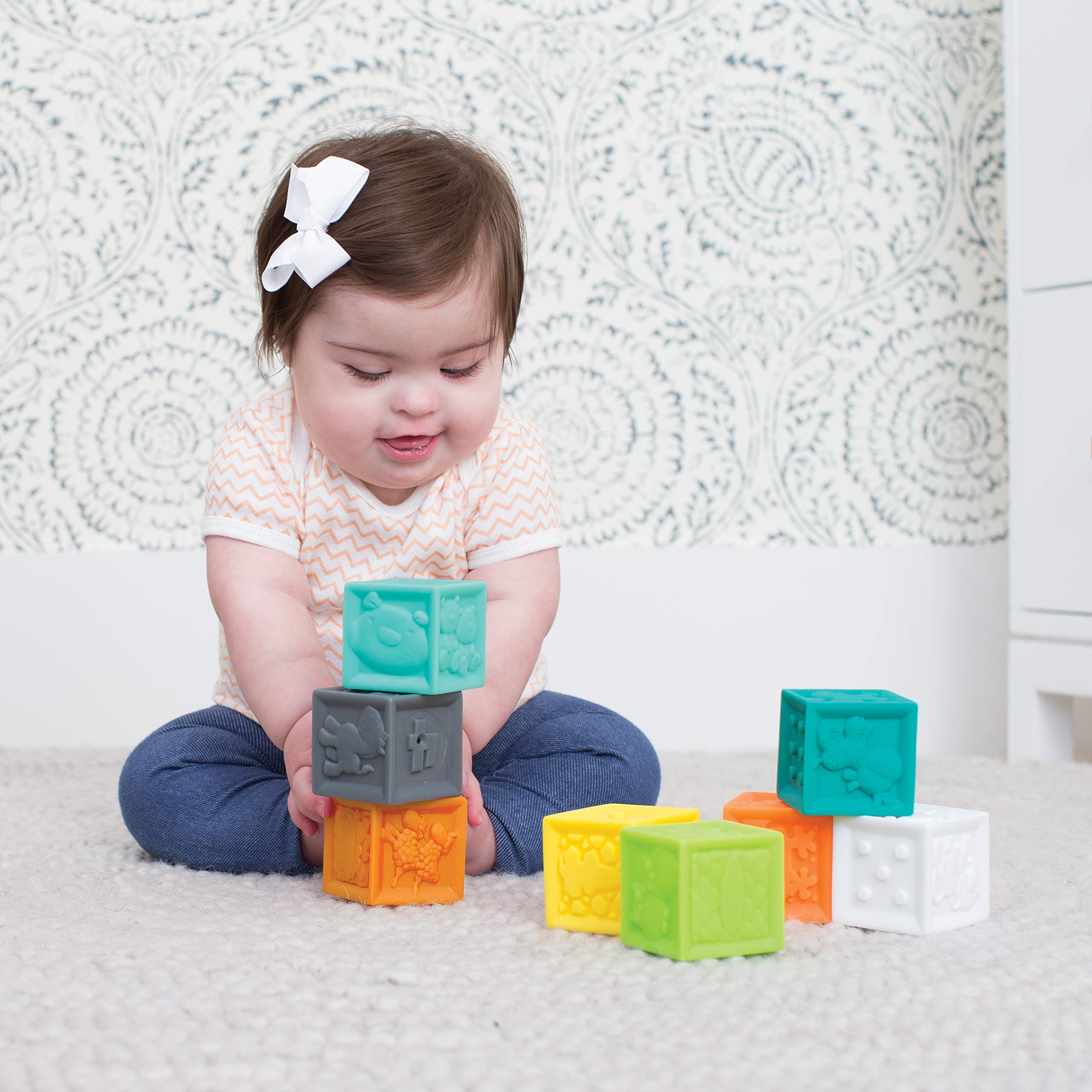 Early Sensory Play: Building Blocks For A Smart Baby's Future Buy Infantino Sensory Balls Blocks & Buddies - 20 piece basics set for