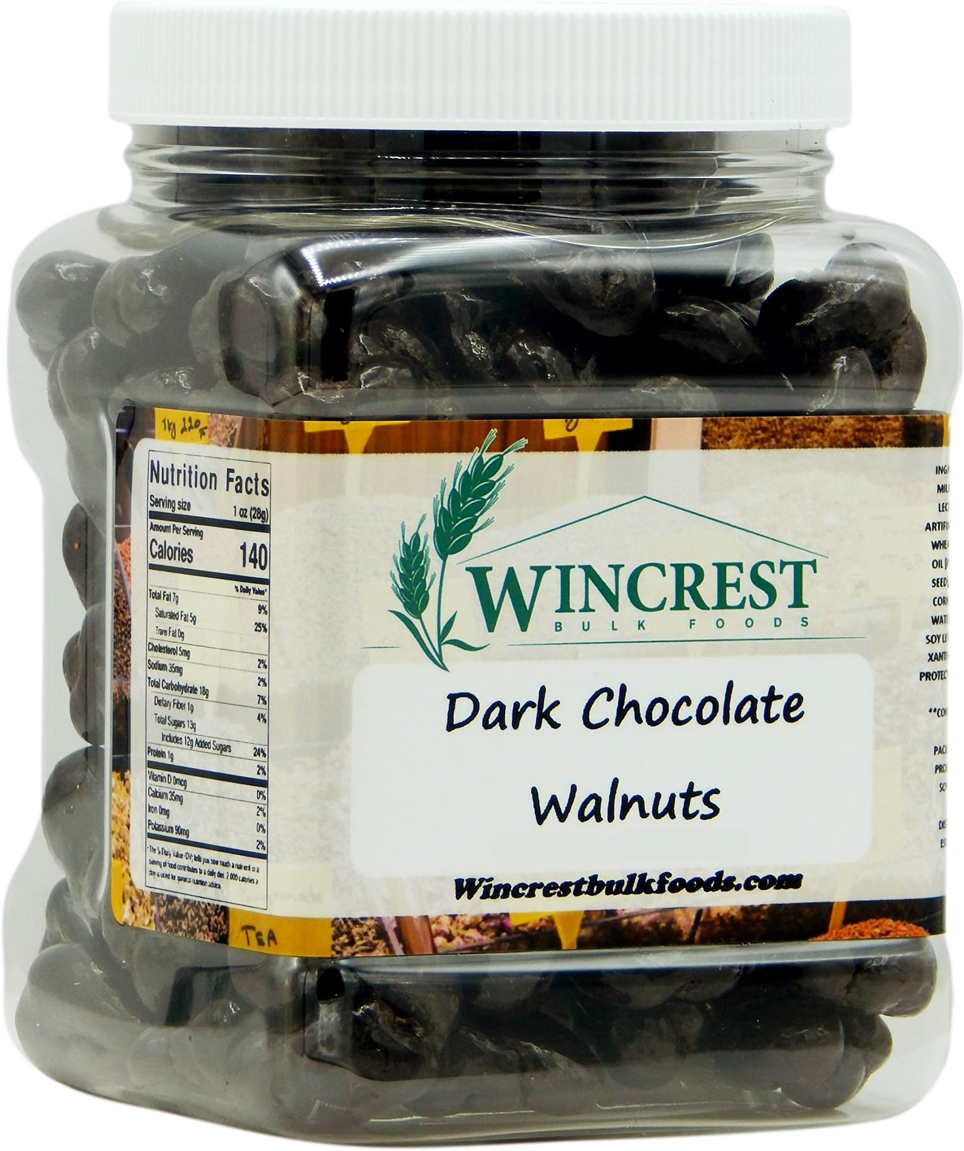 Amazon.com : Superior Nut Chicago Dark Chocolate Covered Walnuts ...