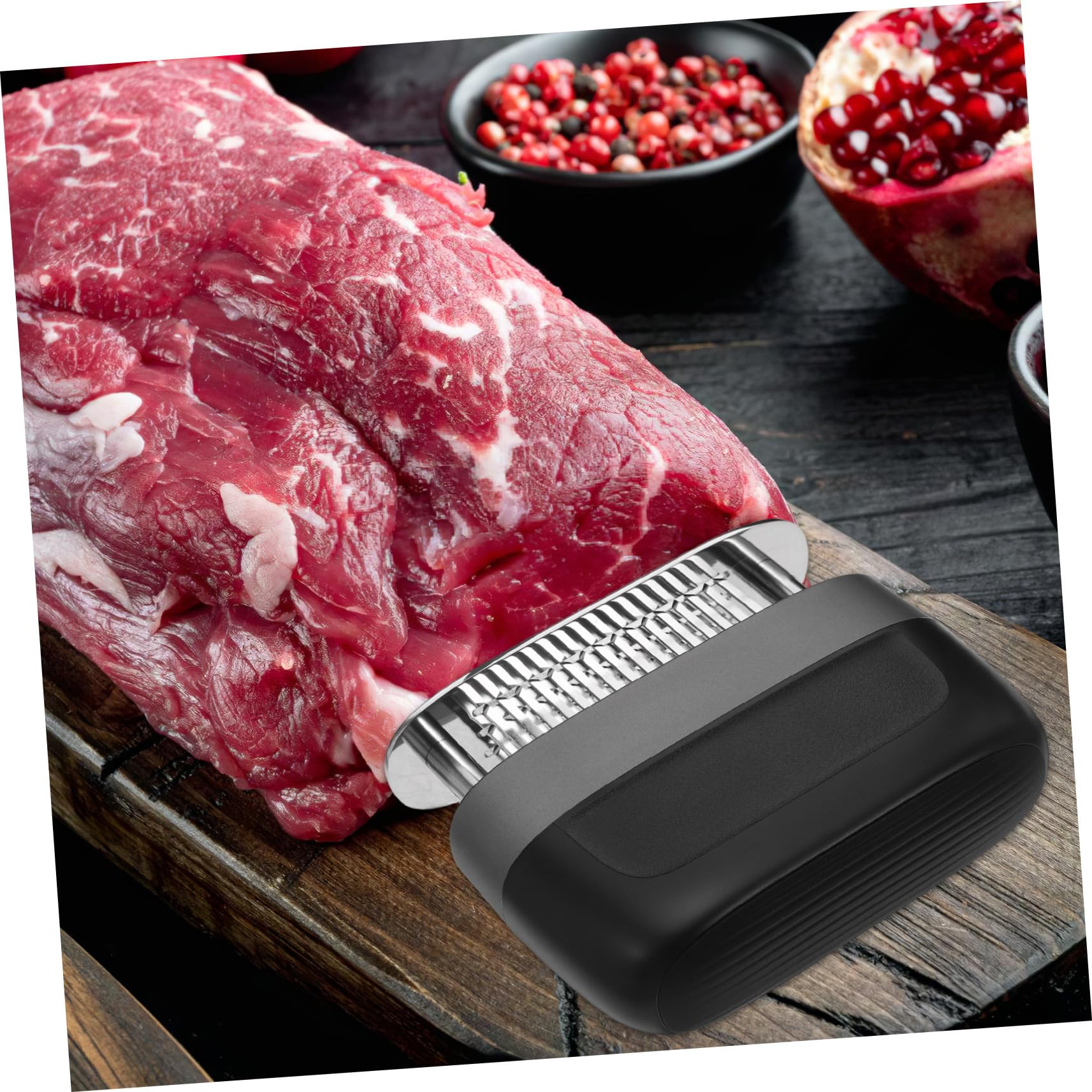 Mikikit Ablandadores De Carne Agujas Ultra Afiladas Herramienta para Ablandar Carne De Res Pavo Pescado para Cocina y Filetes Caseros Fabricado Acero Inoxidable