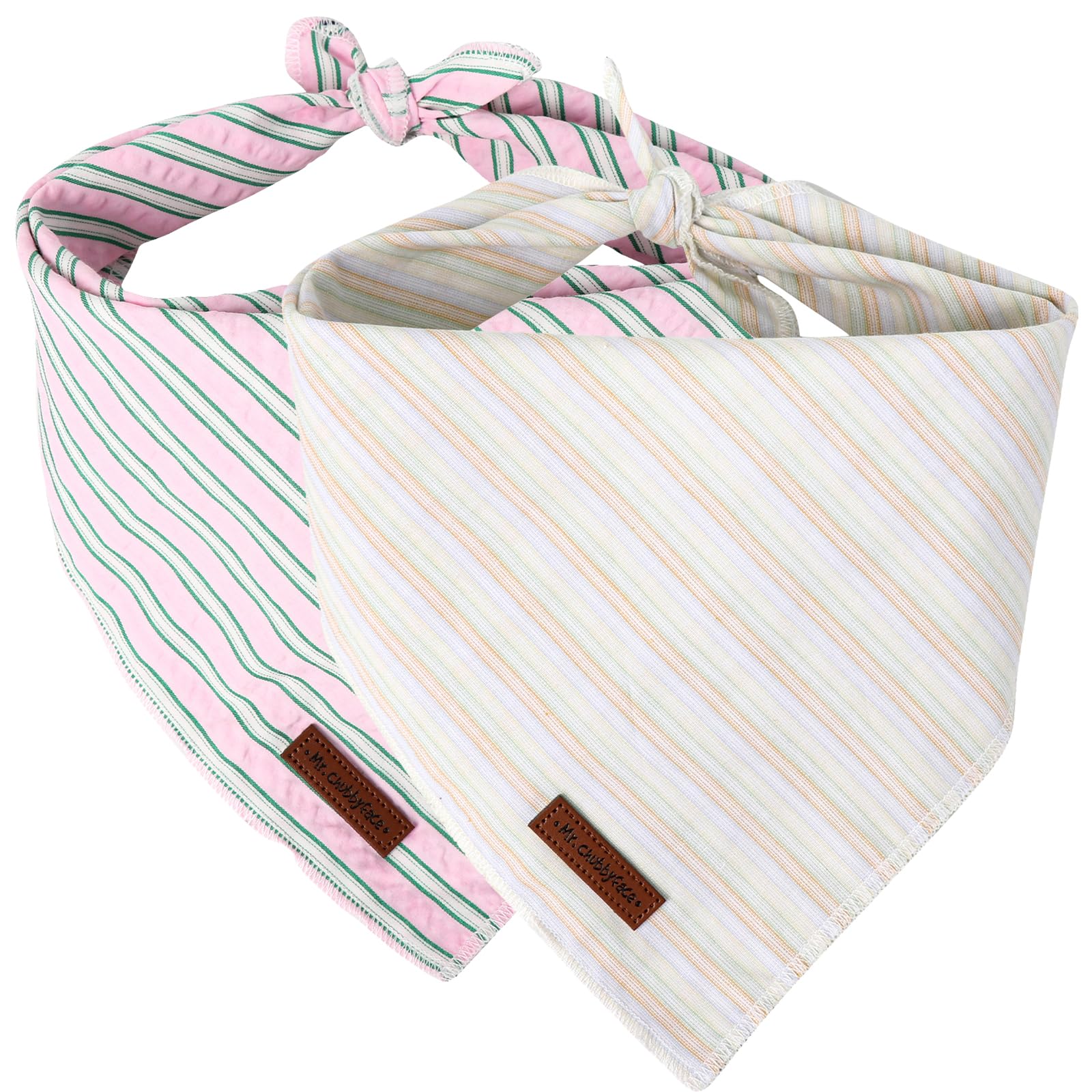 MR. CHUBBYFACE Macaron Striped Dog Bandana