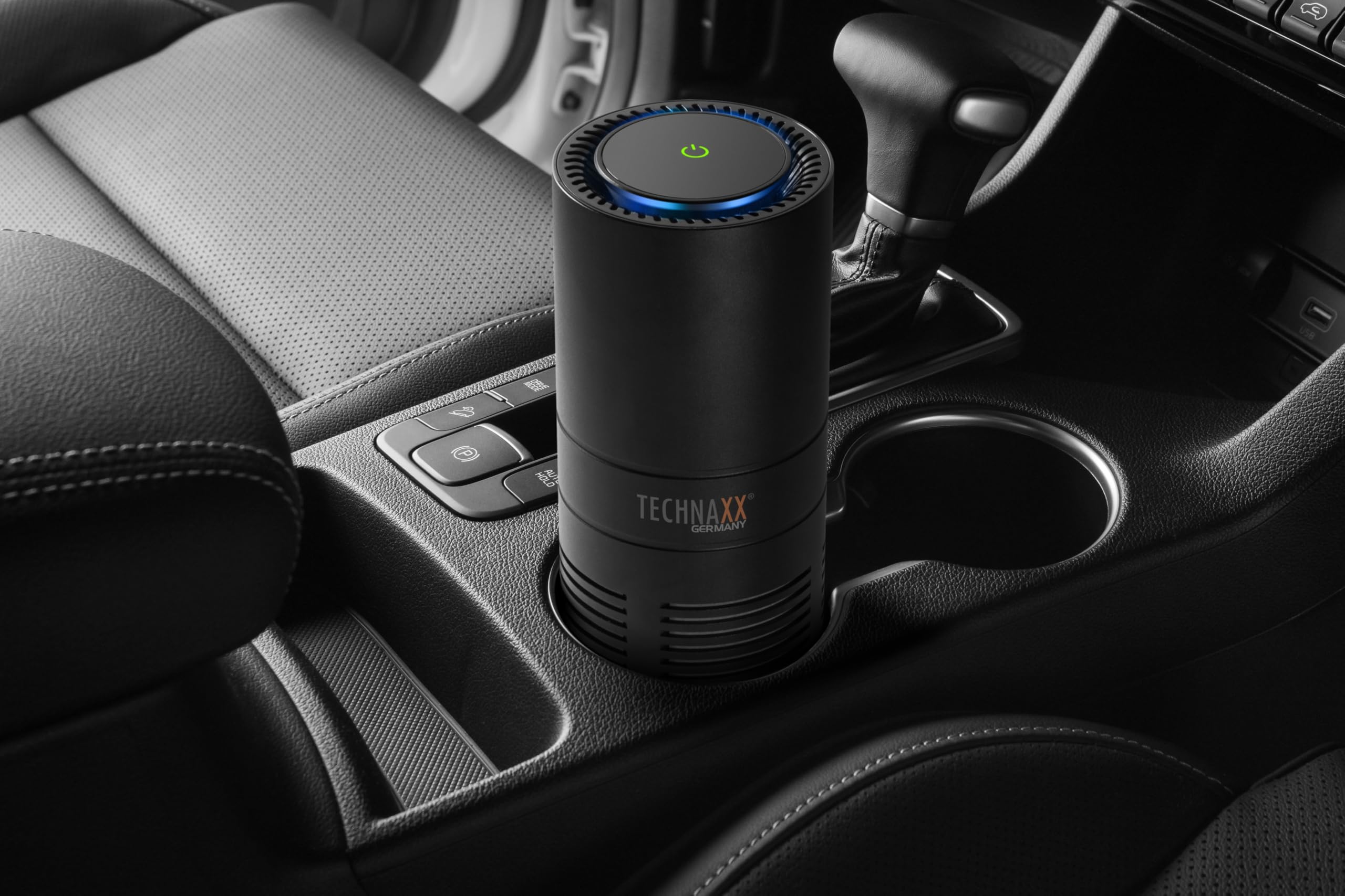 Oczyszczacz powietrza USB Technaxx z mieszanym filtrem HEPA - dyfuzor do aromaterapii i światłem UV, oczyszczacz powietrza dla alergików i palaczy - jonizator powietrza TX-131+