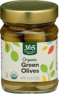 365 by Whole Foods Market, Olives Green Organic, 4.6 Ounce