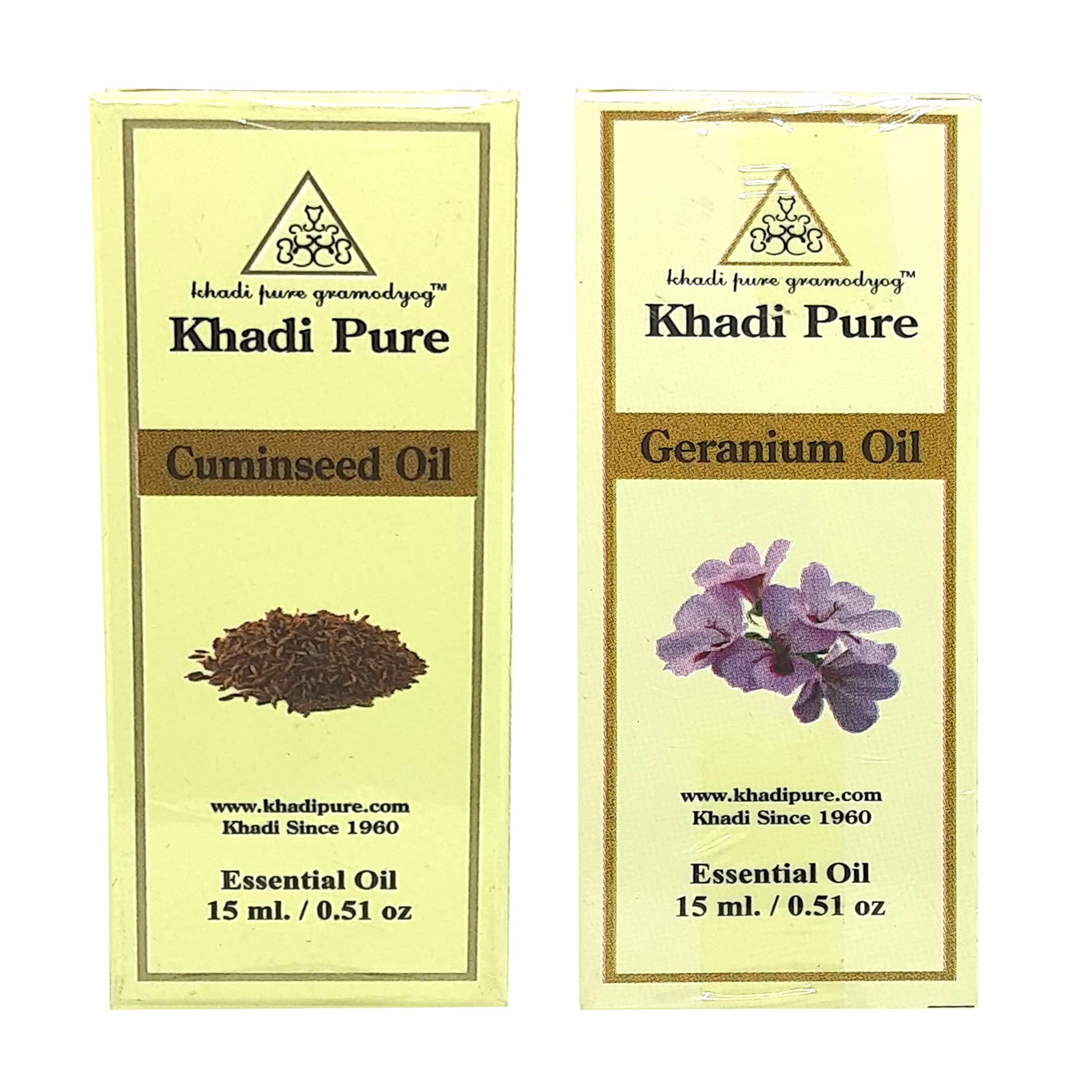 Khadi Pure Cuminseed & Geranium Essential Oil, 15 Ml (Pack Of 2)-image-34