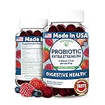 Lunakai USA Made Probiotic Gummies - 5 Billion CFUs, Vegan, Non-GMO, Gluten-Free - Digestive & Immune Support for Women & Men - 60 Chewable Gummies