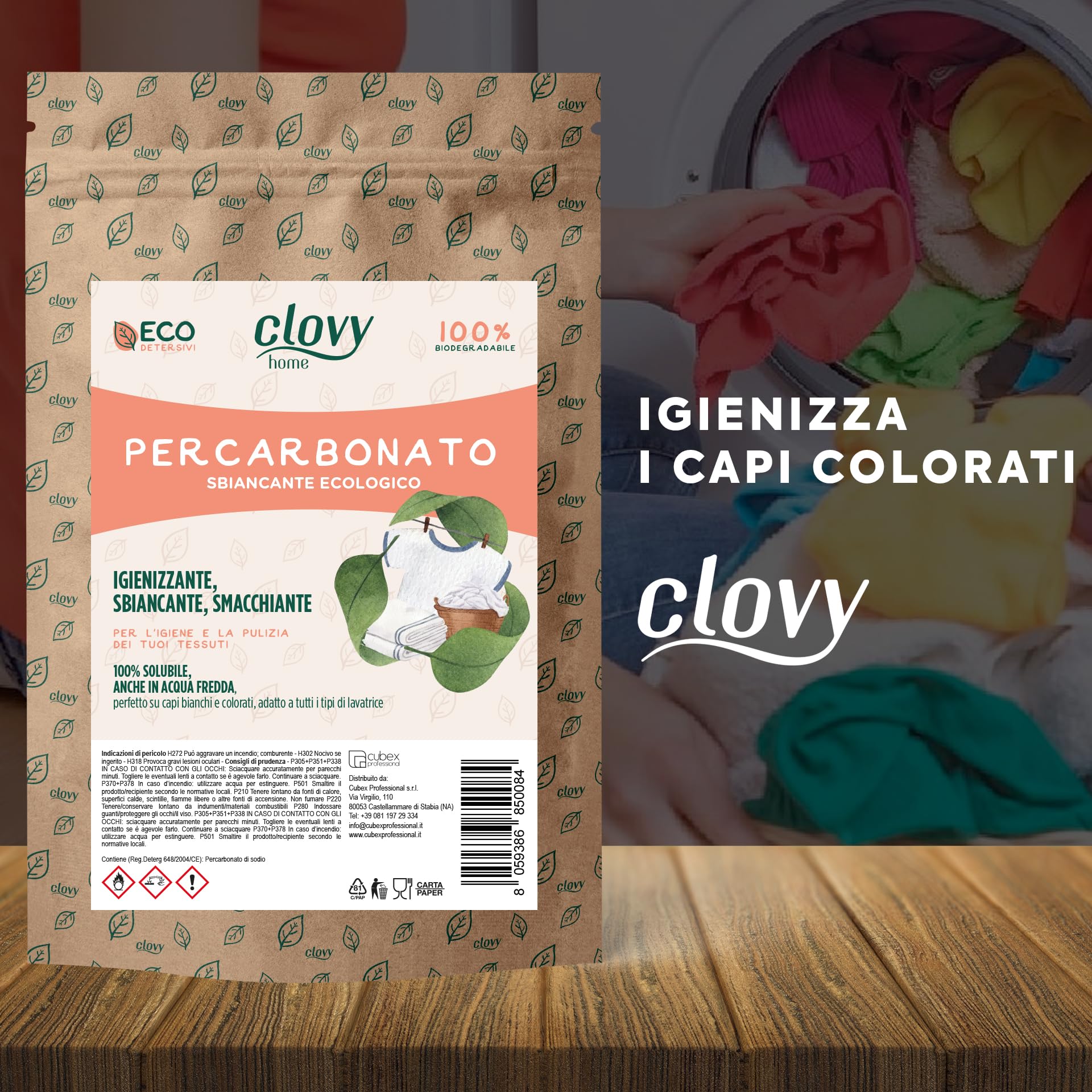 Kit Percarbonato di Sodio 4,5 kg + Acido Citrico 4,5 kg - Sbiancante Naturale, Ammorbidente - Confezionati in busta di carta Doypack “Apri e Chiudi” 100% Biodegradabile | Eco-Friendly e Made in Italy
