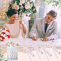 Vista 5 de Fulmoon 12 juegos de bolígrafos de boda para despedida de soltera, regalos de fiesta de boda, bolígrafos de diamante de tinta negra, bolígrafo