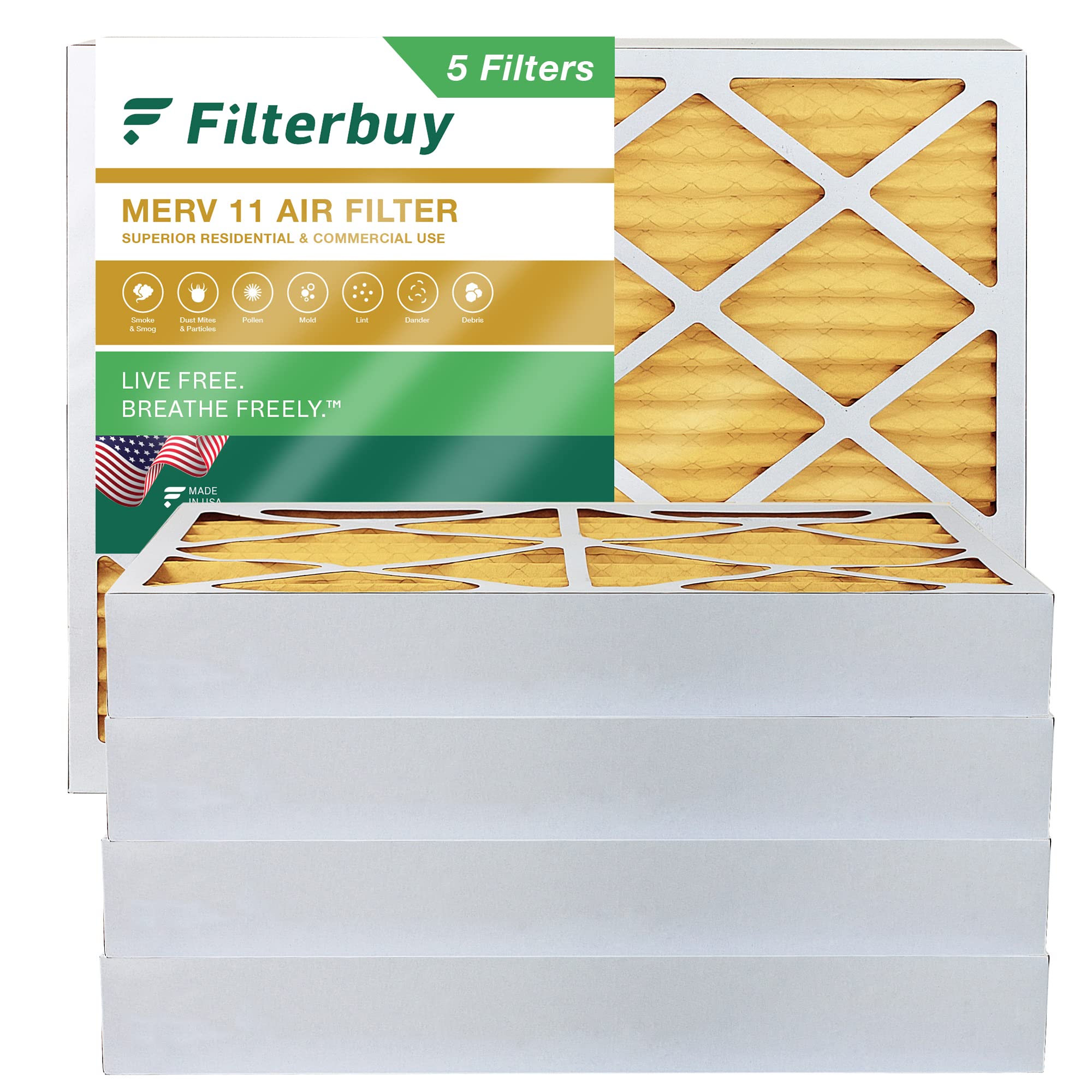 【になる】 Filterbuy 20x25x4 Air Filter MERV 13 Optimal Defense (1Pack