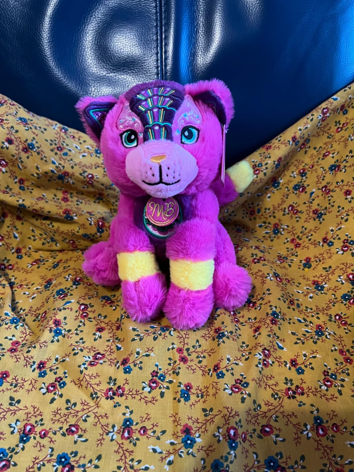 Monty Bojangles Official 23cm Persian Pink Cat Plush Toy Soft