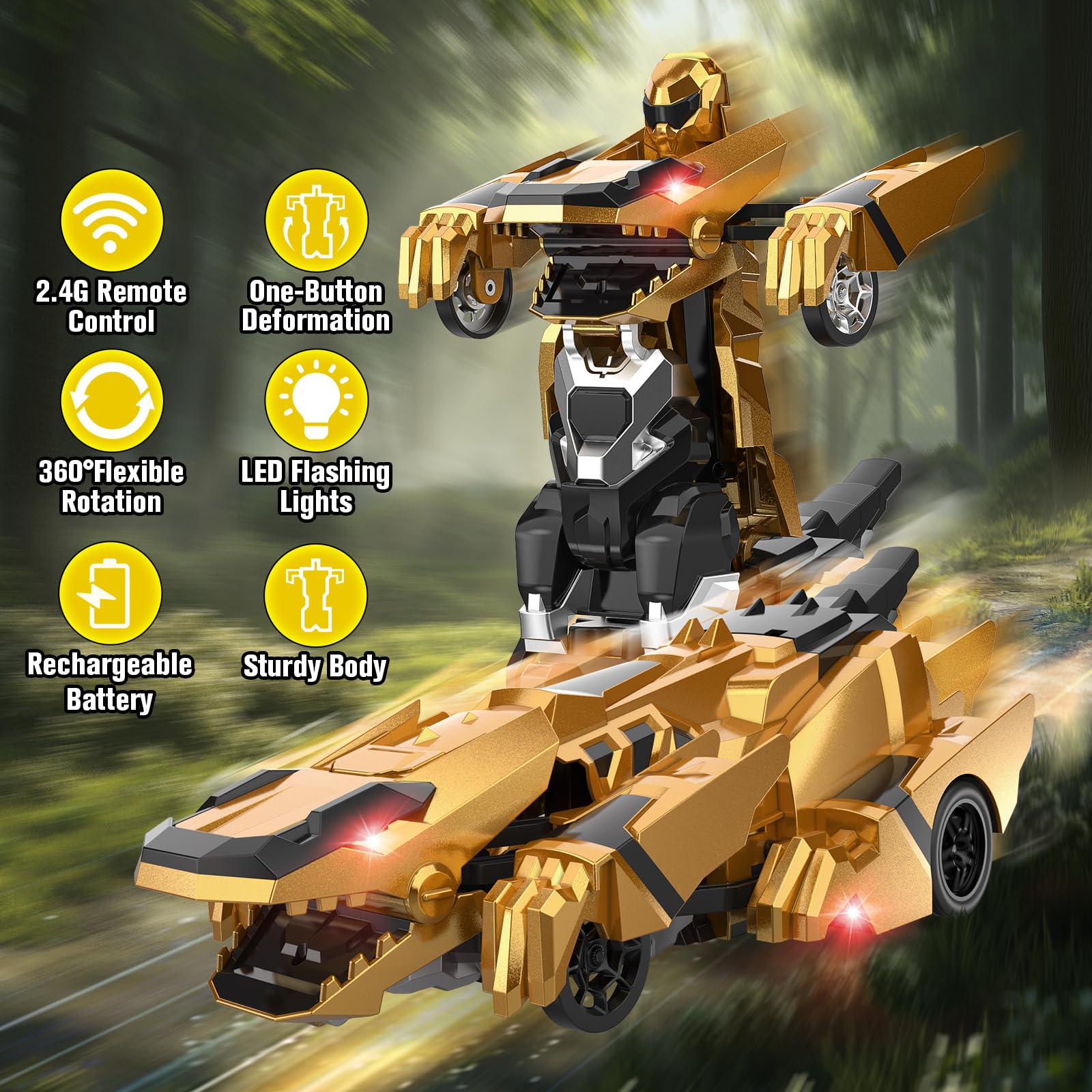 Dinosaur Transform RC Car - Robot Mode! -4 Dinosaur Transform RC Car - Robot Mode! -4