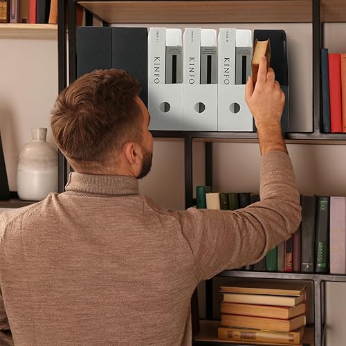 Miniatura 6 de Harloon 24 piezas de plástico para archivadores de revistas, organizador de carpetas de almacenamiento de escritorio para escritorio, soporte de