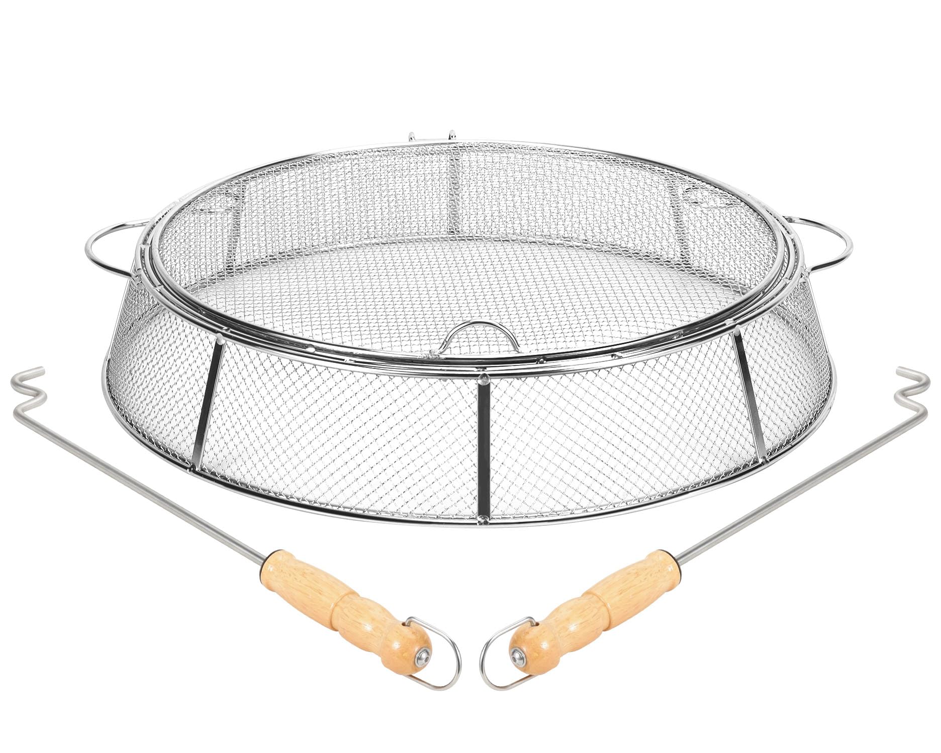 TAILGRILLERFire Pit Spark Protector Screen for Solo Stove Bonfire Shield, Portable Outdoor Fire Pit Accessorie for Backyard and Outdoor Fire Pits Hot Embers, Stainless Steel