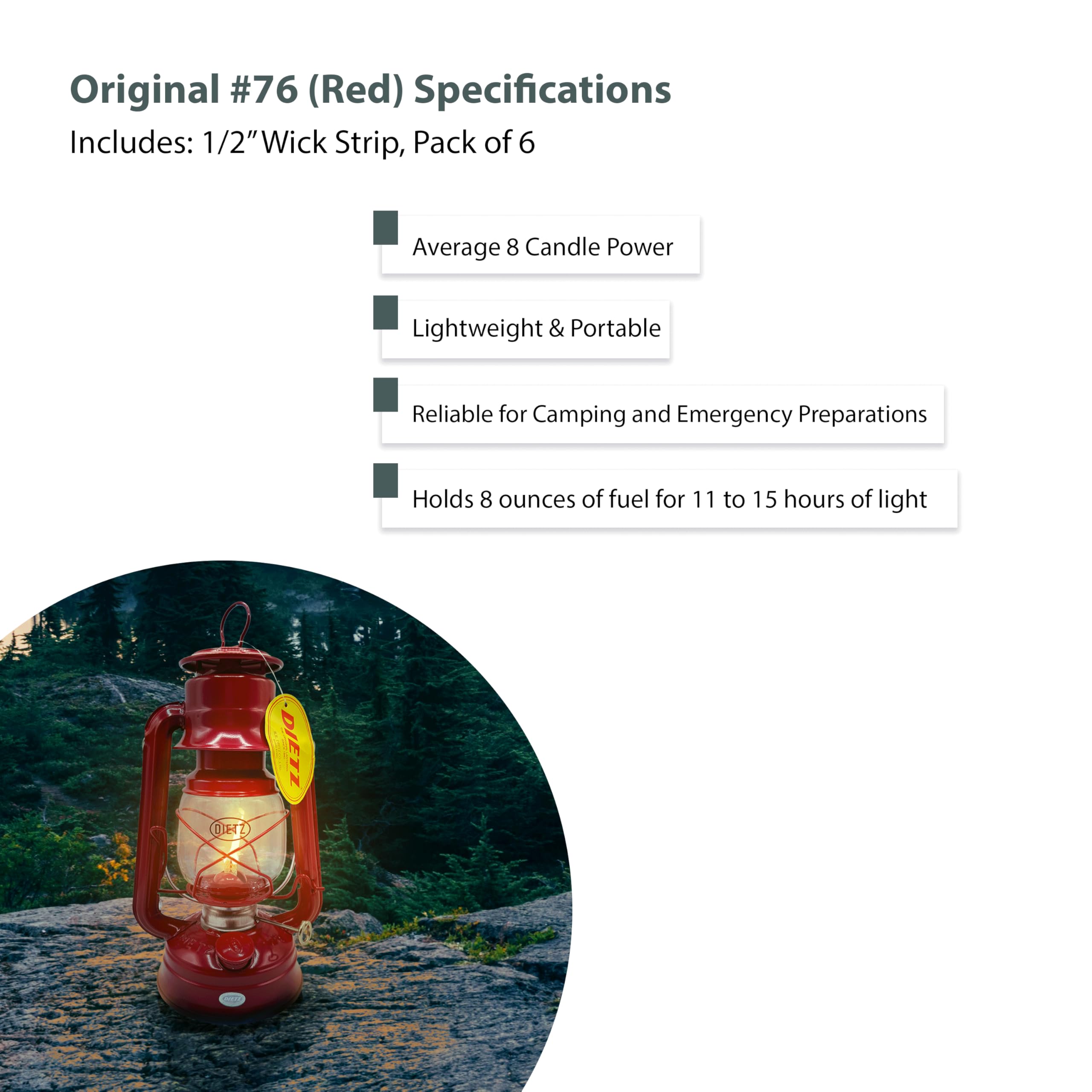 Amazon.com: Light of Mine - Dietz #76 Original Red Oil Lantern