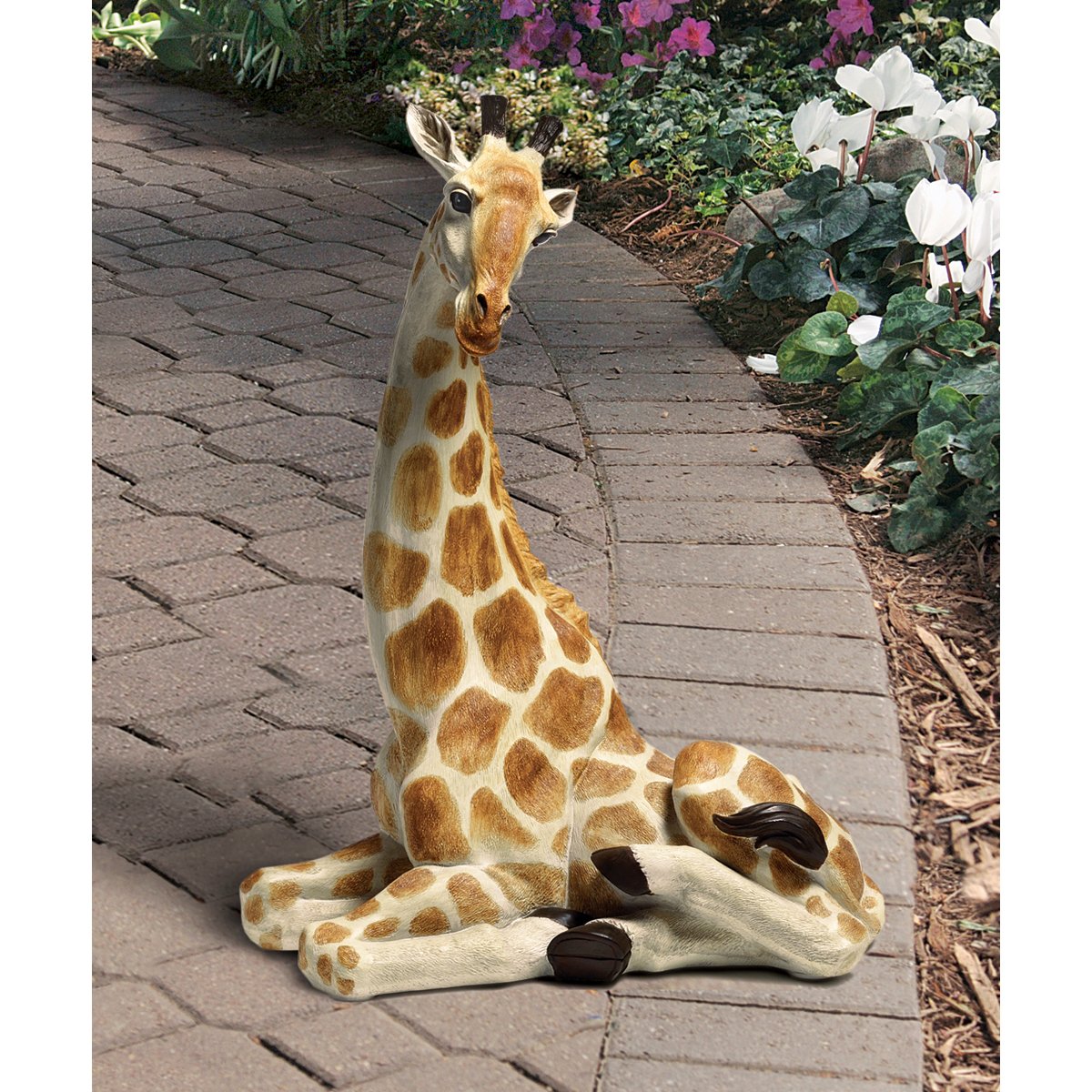 XoticBrandsAfrican Wildlife Baby Giraffe Calf Statue Sculpture Figurine
