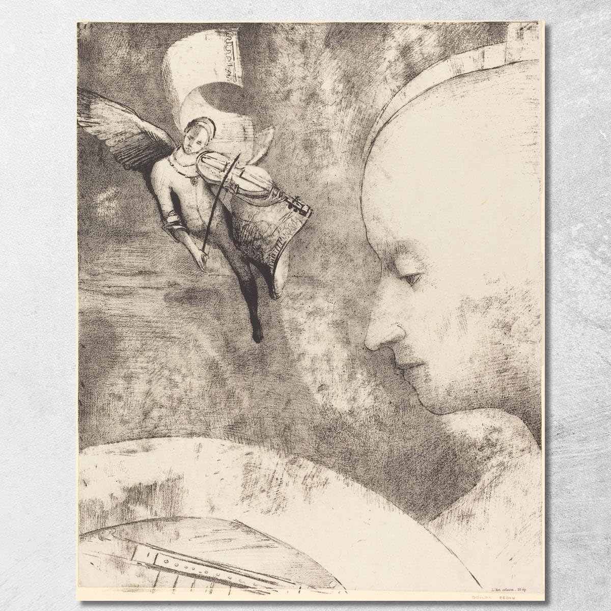 Tableau imprimé Odilon Redon toile Fine Art encadrée 100x80 cm