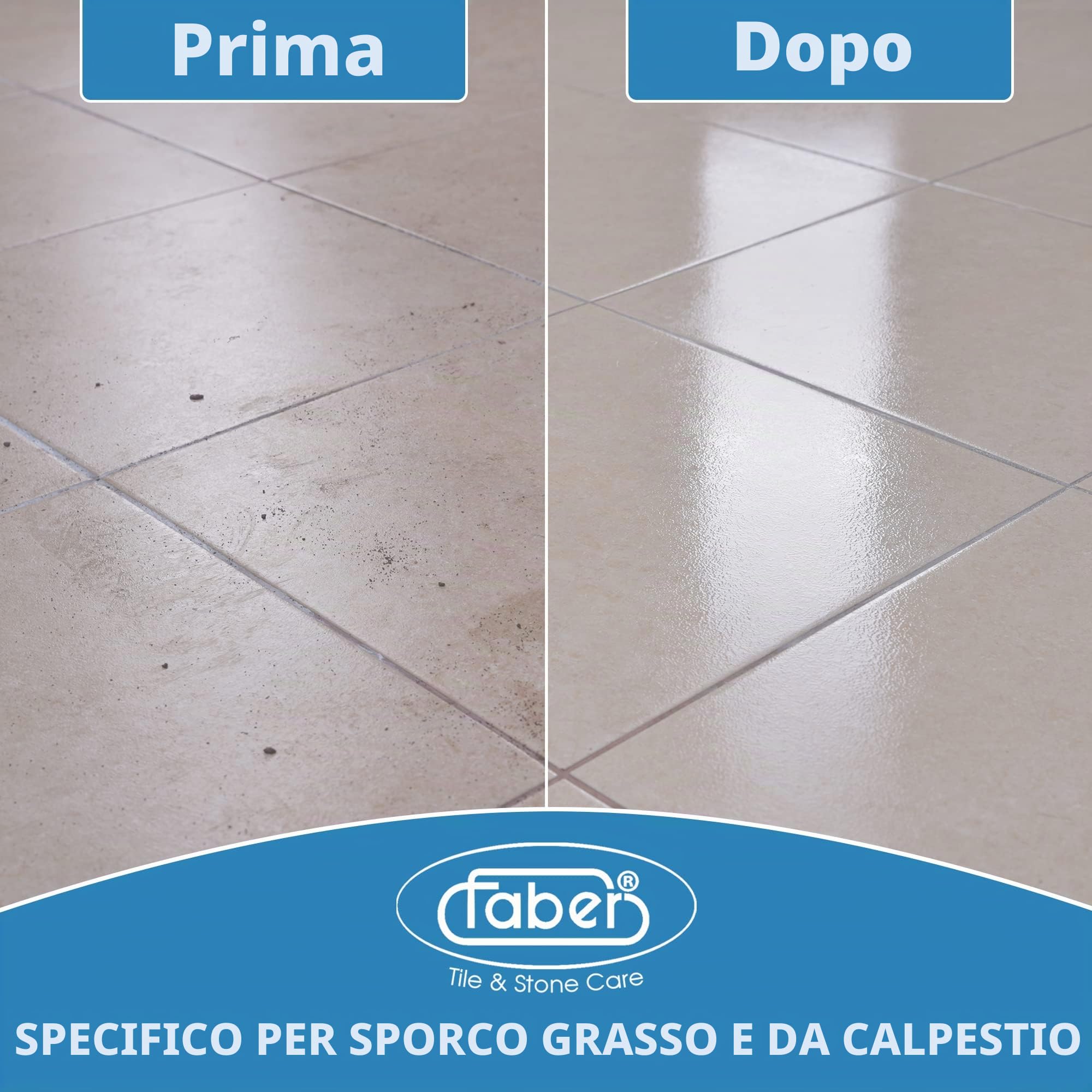 Faber Deep Degreaser Flacone da 1 litro Detergente Alcalino Sgrassante