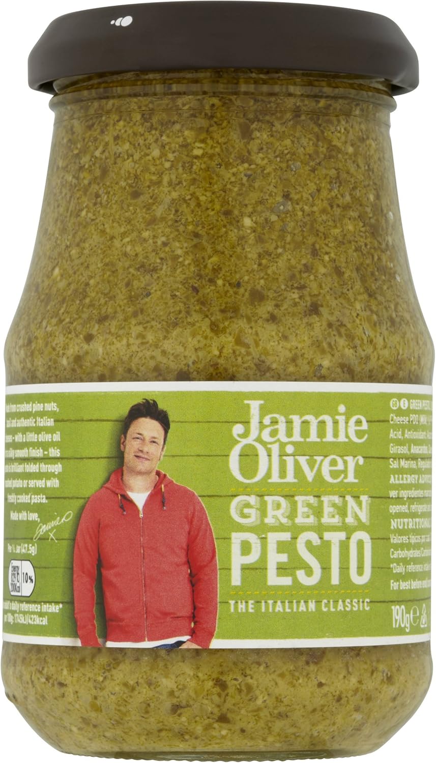 Jamie Oliver Green Pesto 190 g (Pack of 6) Amazon.co.uk Grocery