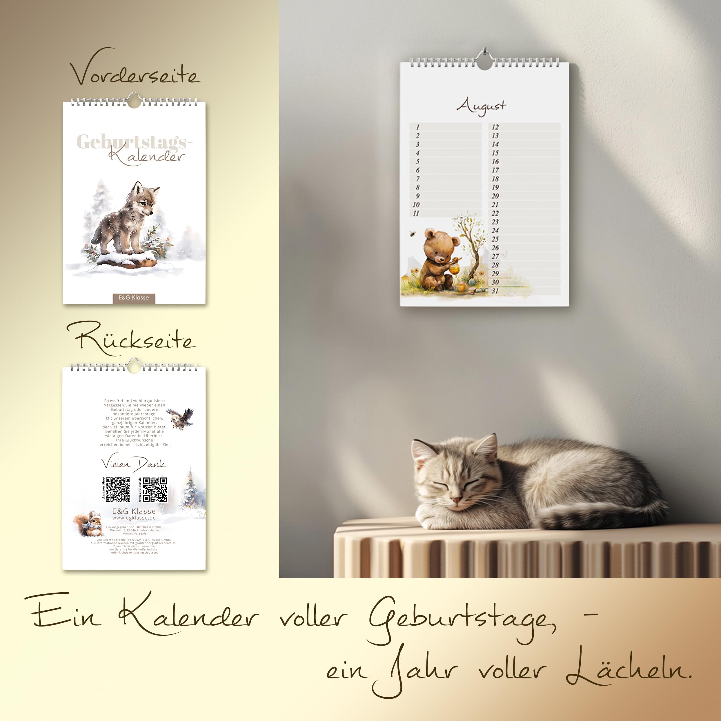 Wrendale Designs Calendrier D'anniversaire « The Country Set