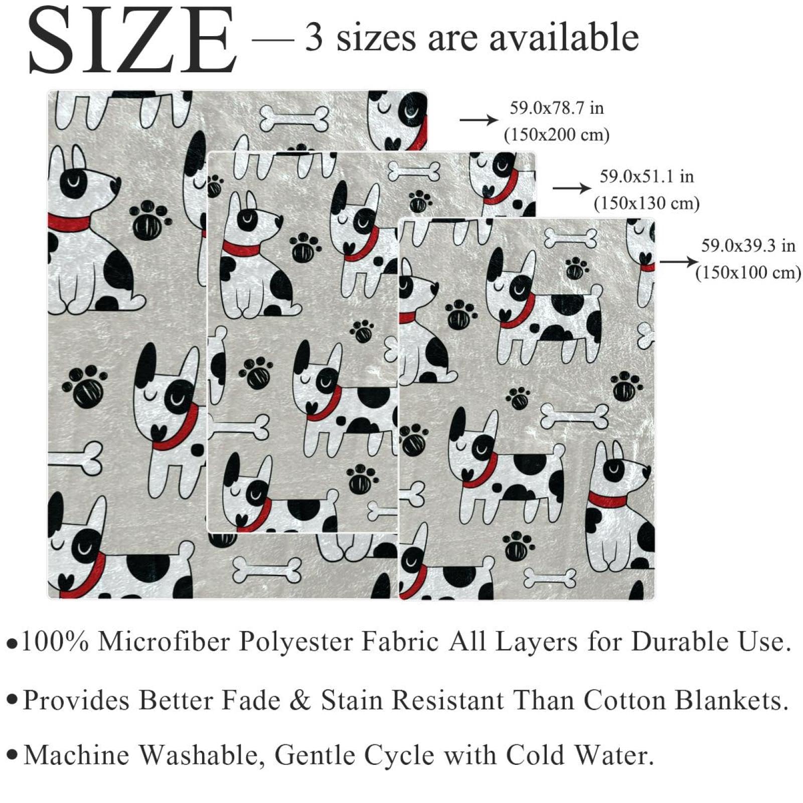 Couverture Polaire Chien Dalmatien Couverture Microfibre Chaude Et Douce Jeté De Canapé Couverture 150×200cm
