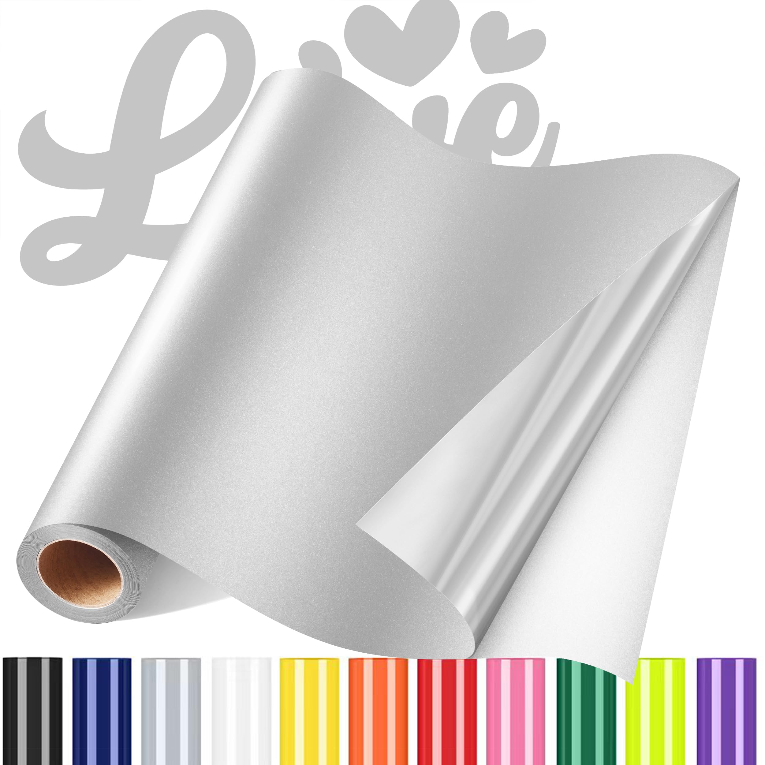 Sgooyir Plotterfolie Textil, Flexfolie Plotter Textil, Textilien Transferfolie Plotter für T-Shirt, Hemd, DIY-Kleidung andere Stoffe
