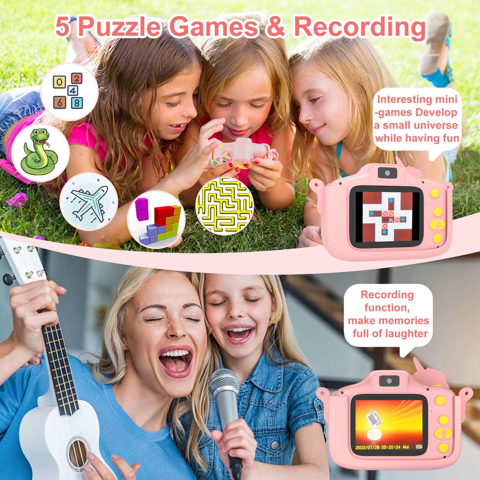 Camara De Fotos Para Niños Kids Digital Camera With 32GB Card - Toy ...