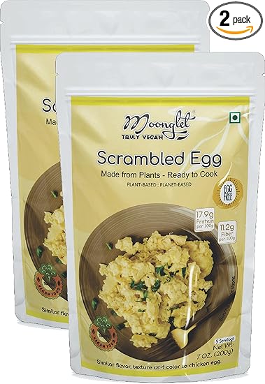 Scrambled Egg Mix (Vegan) | Protein Rich Post Workout Gym Snack | Pancake, Breakfast Cereal Alternative | Pack of 2
