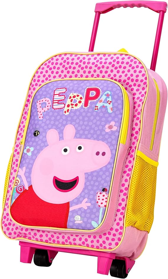 Peppa Pig Premium Trolley Bags for Kids, Boys & Girls Travel Backpack