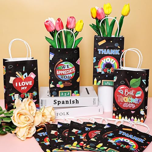 Miniatura 7 de ZOIIWA 12 bolsas de papel desechables para fiesta del tesoro pirata, con asas, mapa del tesoro, bolsas de recuerdo de fiesta para fiesta de